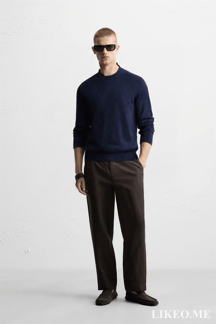 Fashion model with virtual clothing overlay